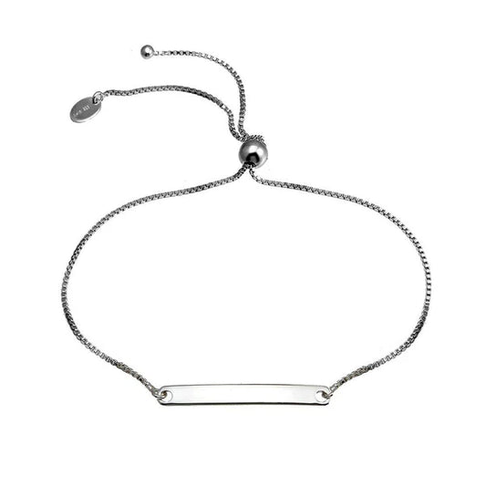 Sterling Silver 925 ID Lariat Bracelet - SSLB005